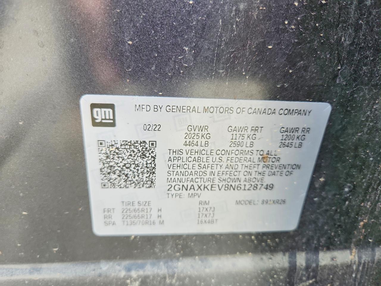 2022 CHEVROLET EQUINOX