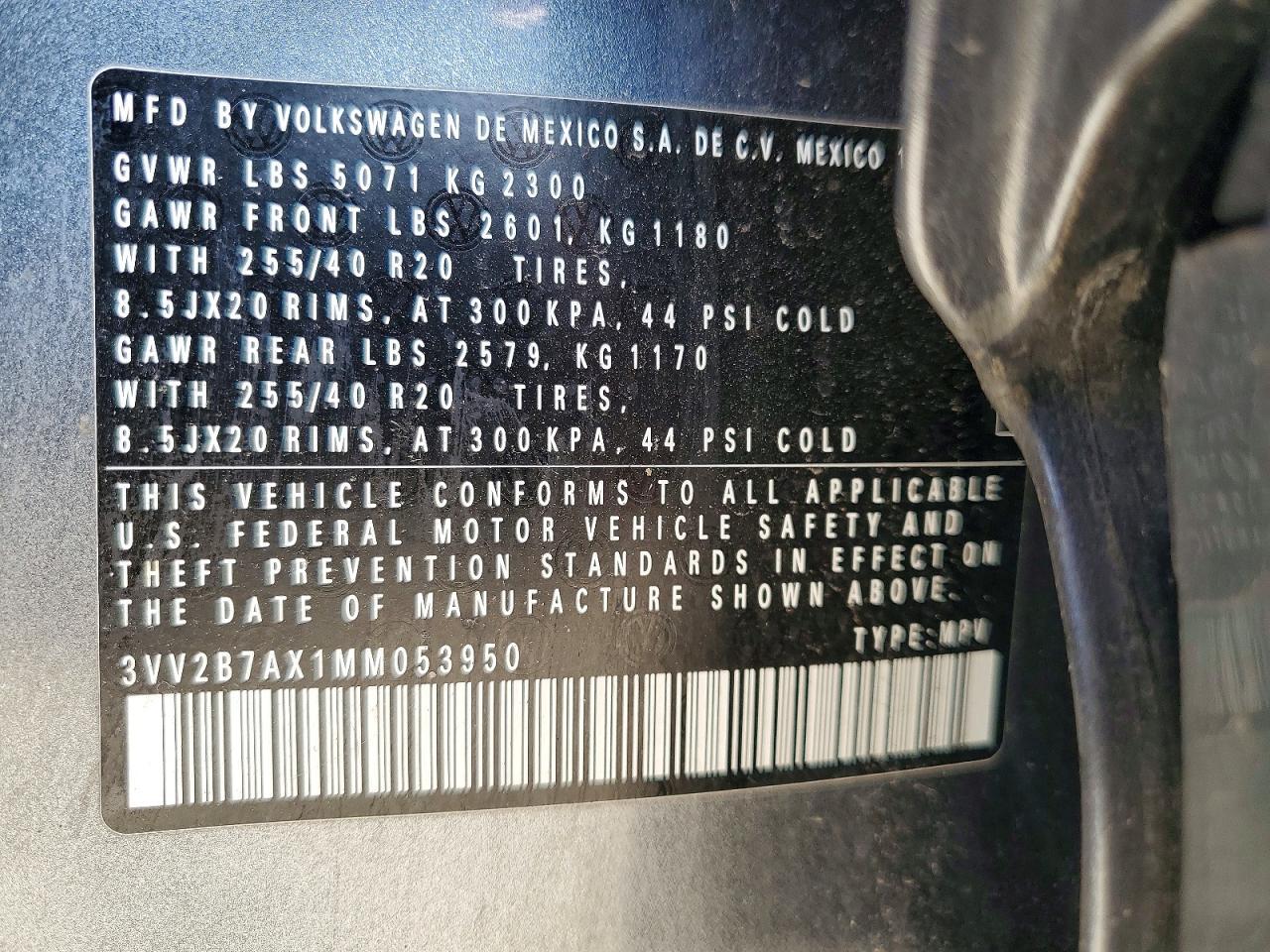 2021 VOLKSWAGEN TIGUAN