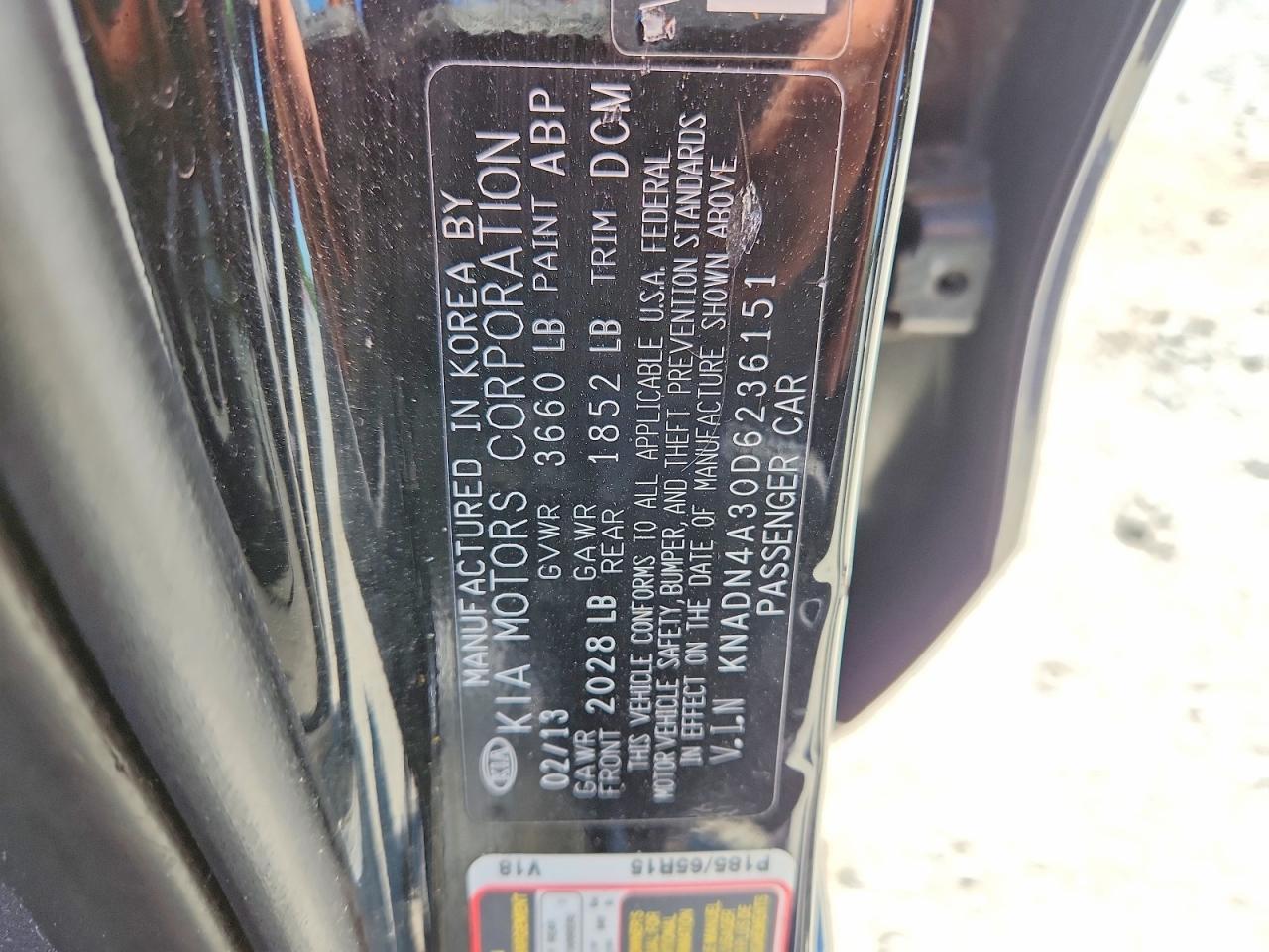 2013 KIA RIO