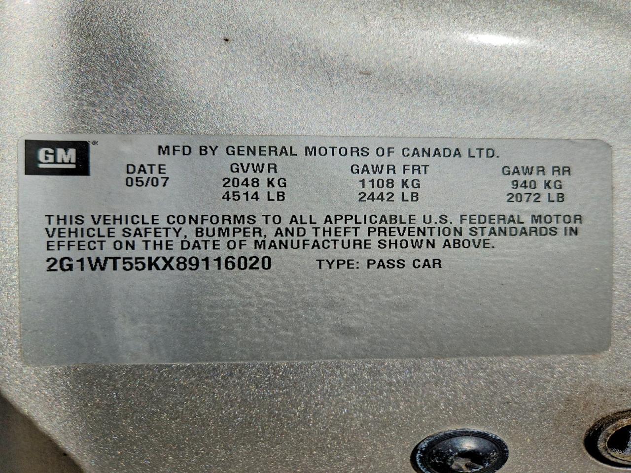 2008 CHEVROLET IMPALA