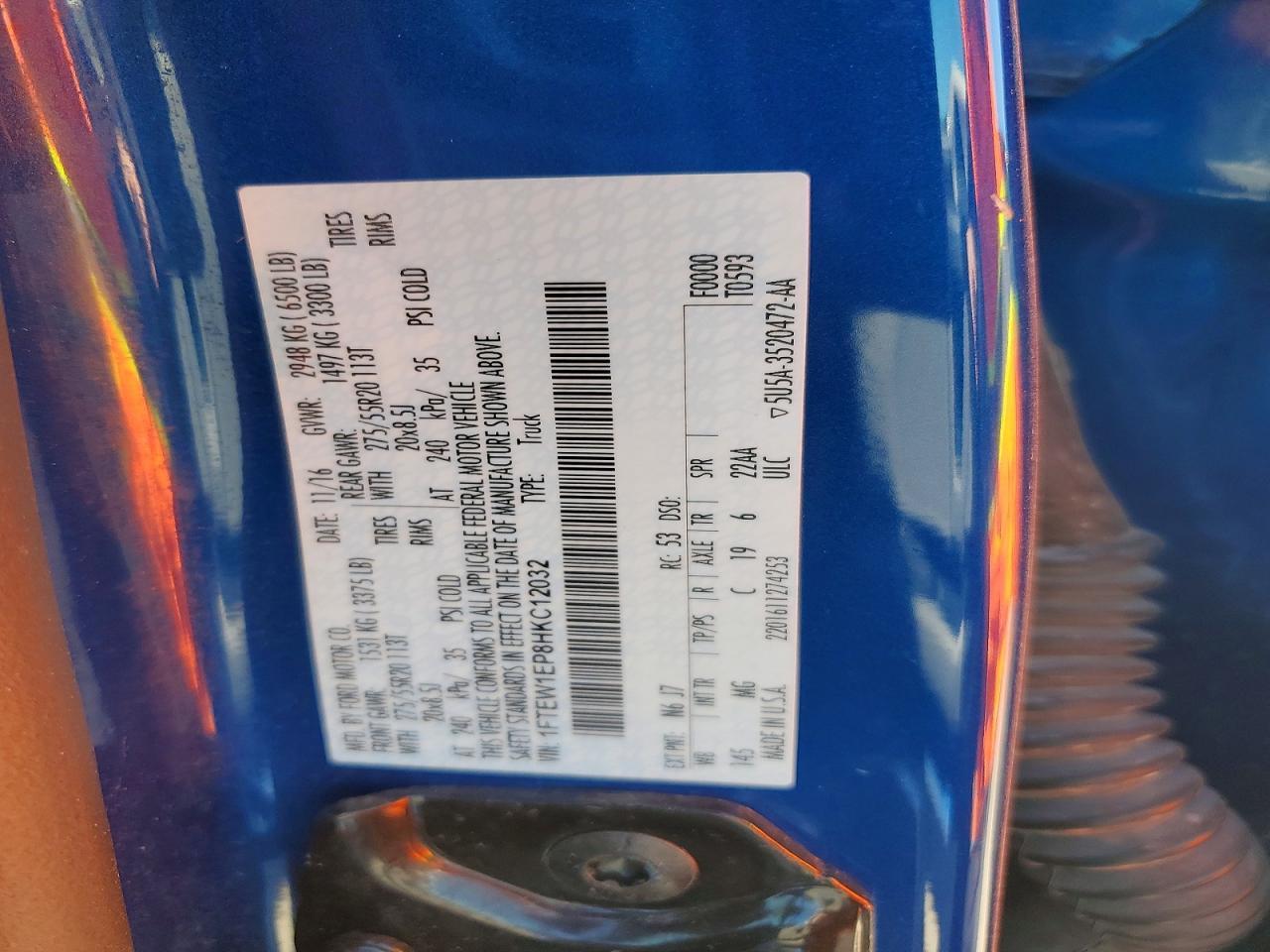 2017 FORD F-150 Lightning
