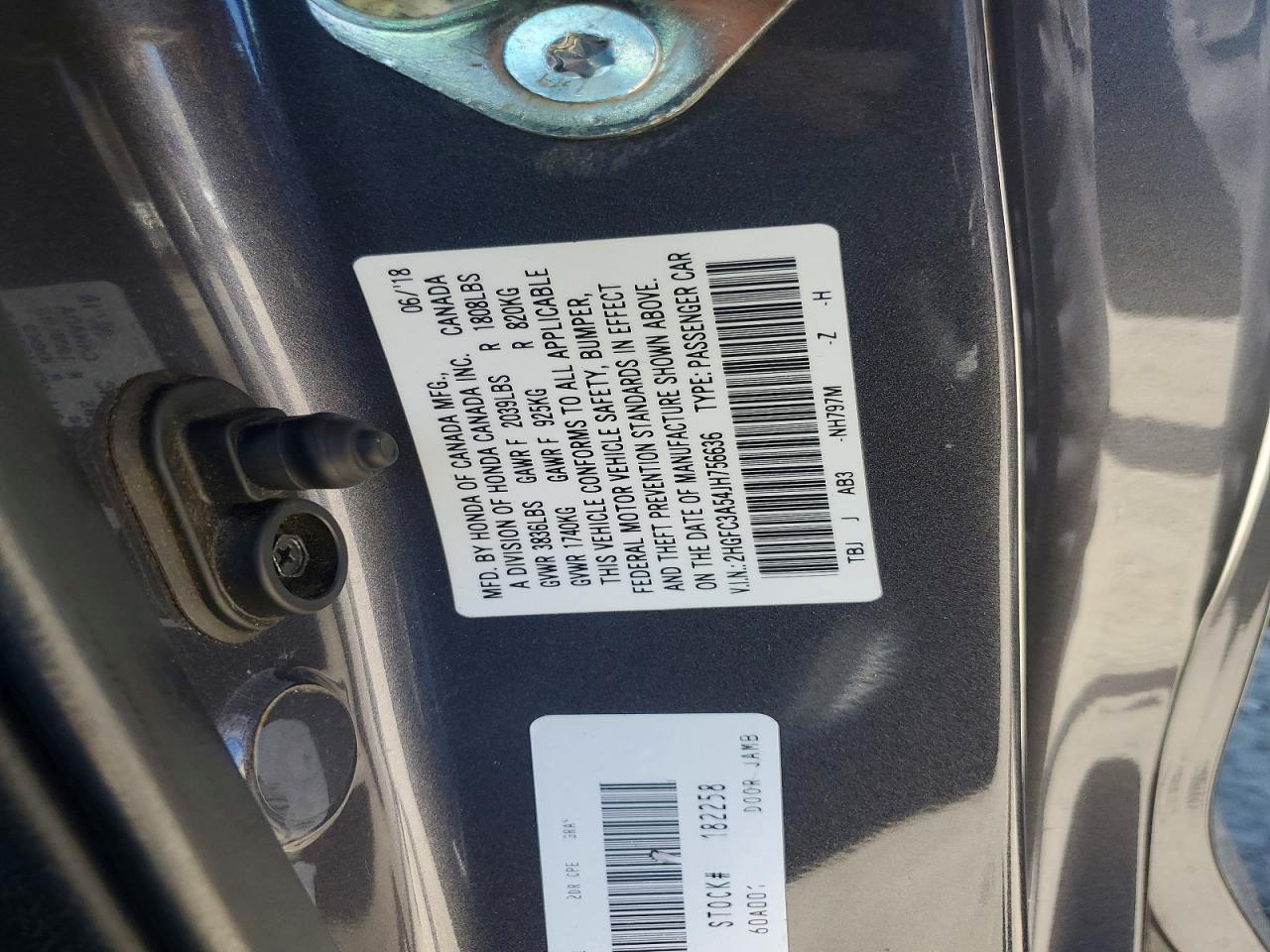 2018 HONDA CIVIC