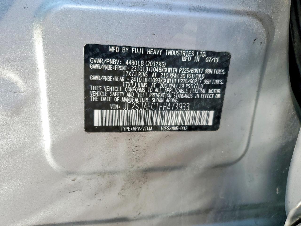 2014 SUBARU FORESTER