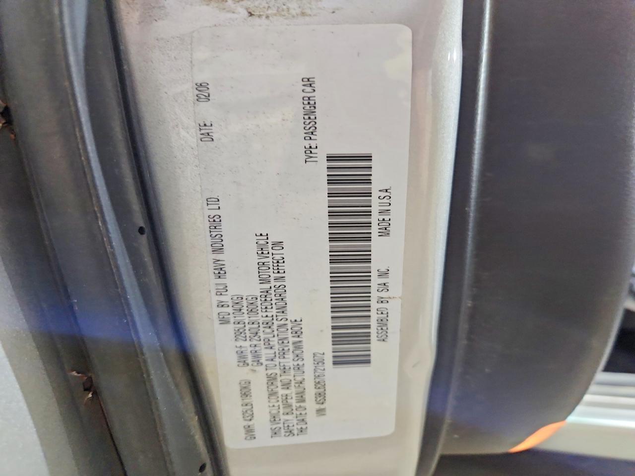 2006 SUBARU Legacy
