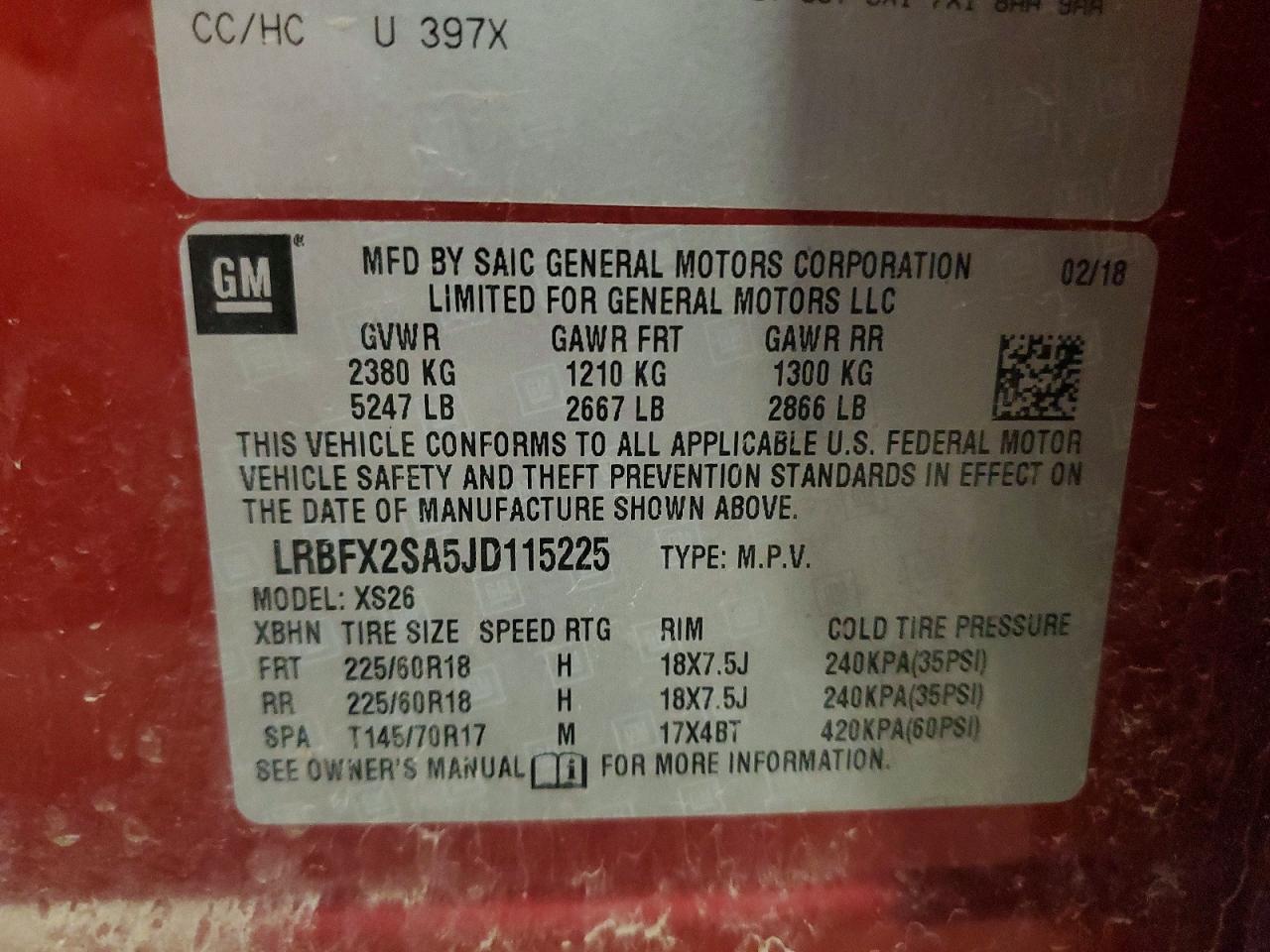 2018 BUICK Envision