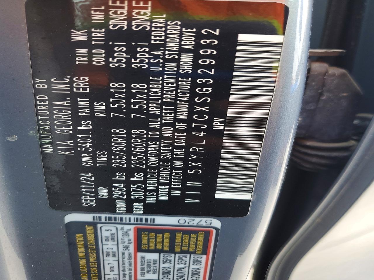 2025 KIA SORENTO