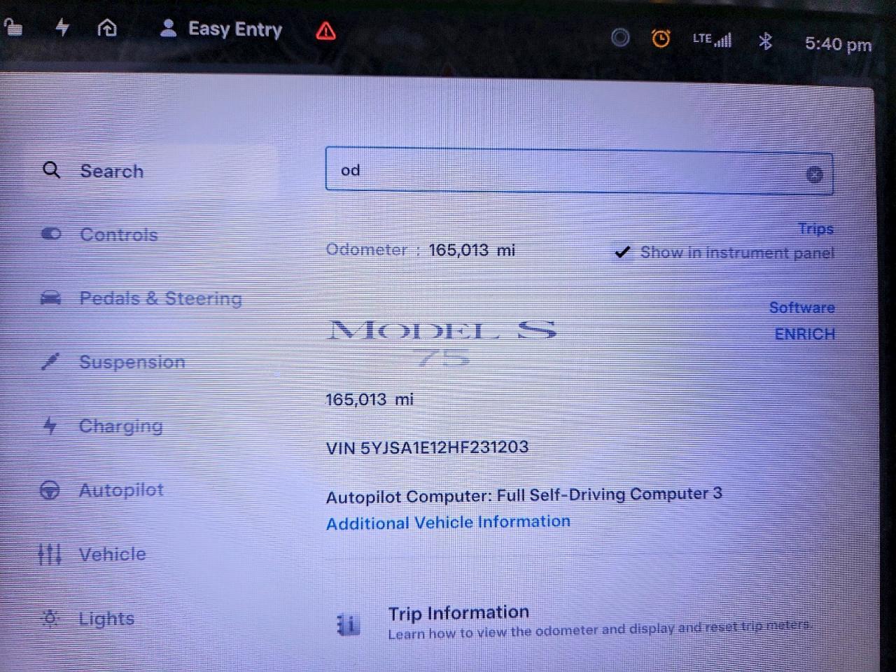 2017 TESLA MODEL S