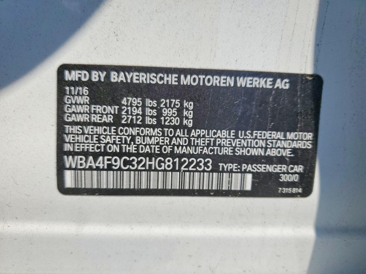 2017 BMW 4 Series