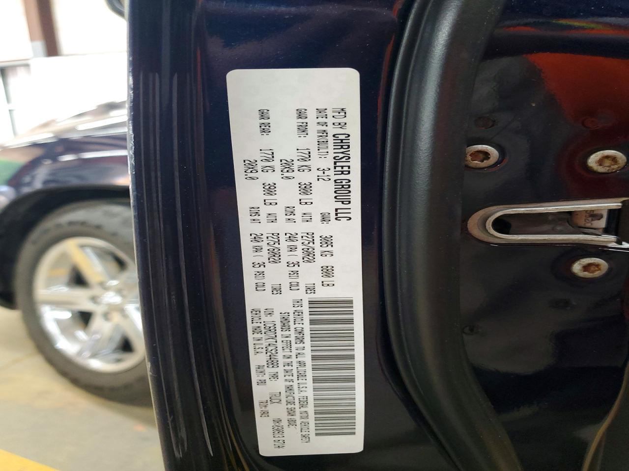 2012 DODGE RAM 1500