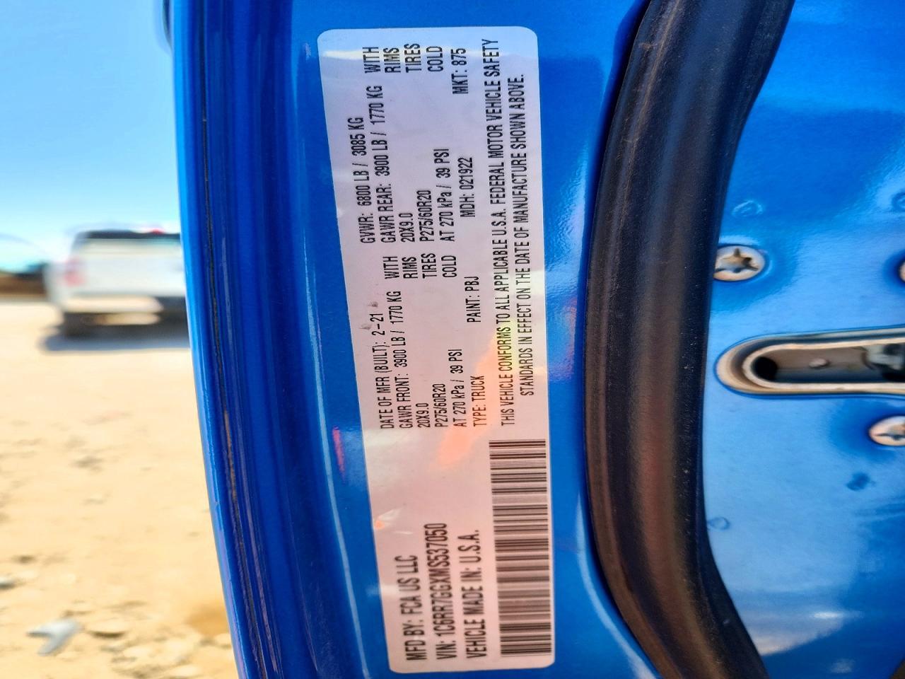 2021 RAM 1500
