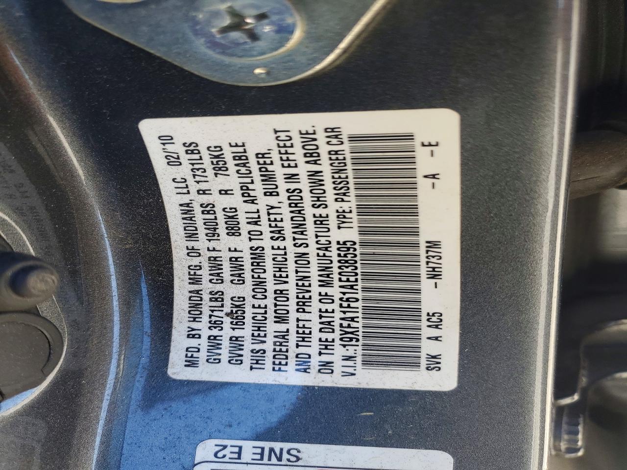 2010 HONDA CIVIC