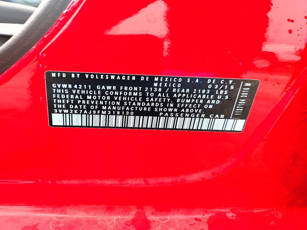 2015 VOLKSWAGEN JETTA
