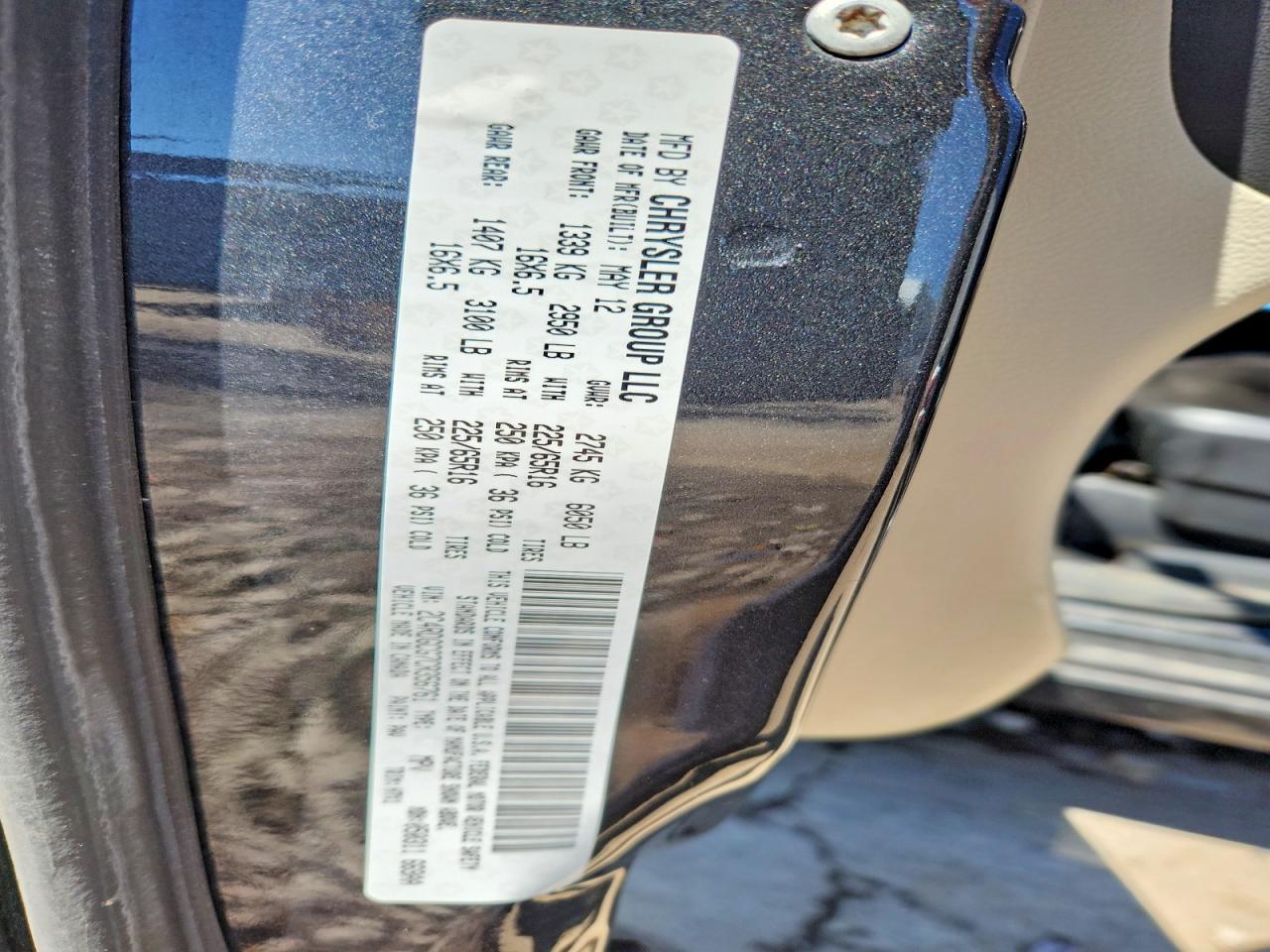 2012 DODGE GRAND CARAVAN