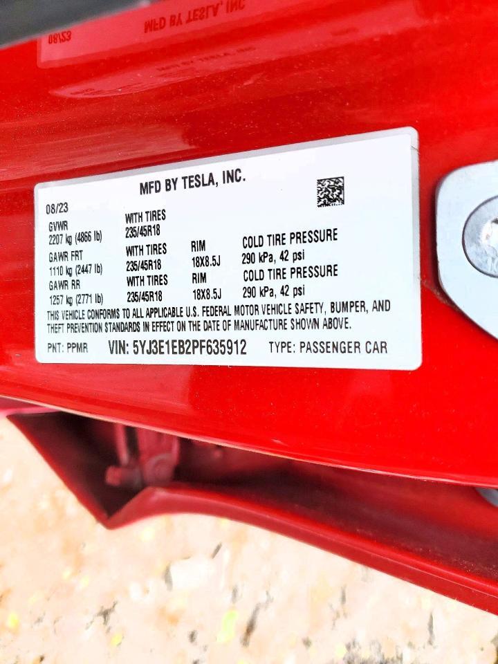 2023 TESLA MODEL 3