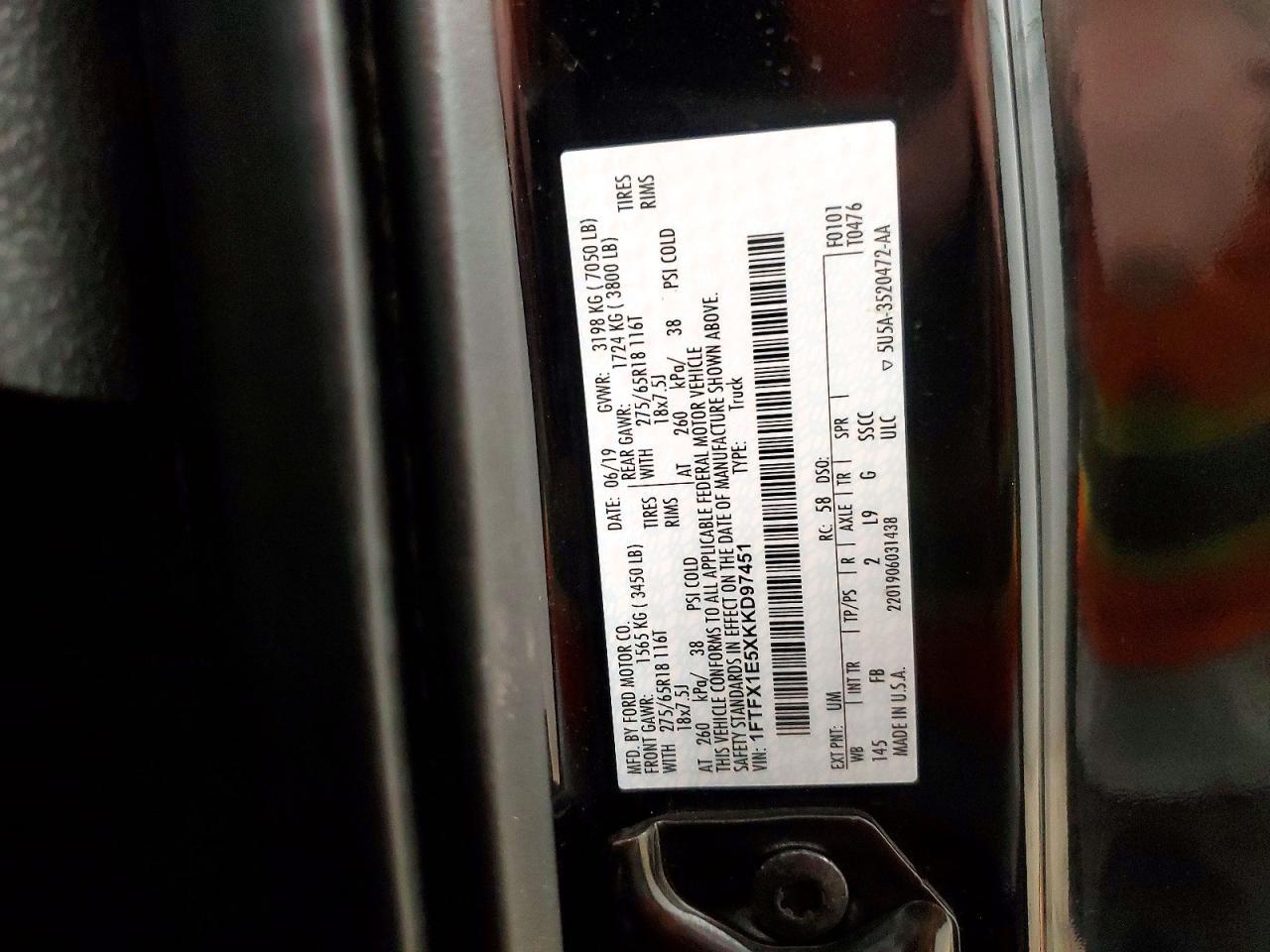 2019 FORD F-150