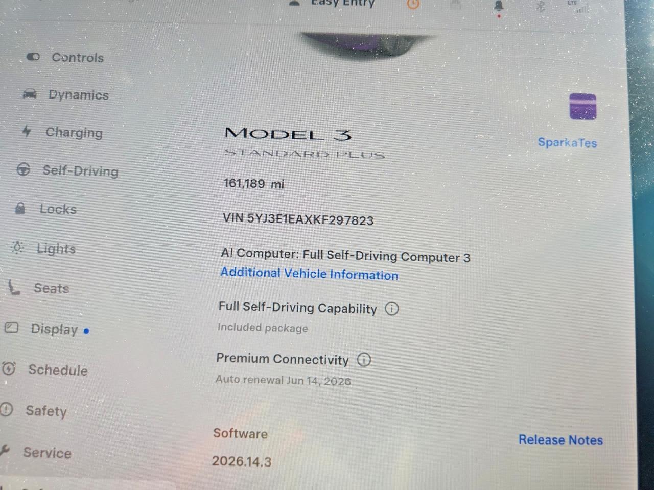 2019 TESLA MODEL 3