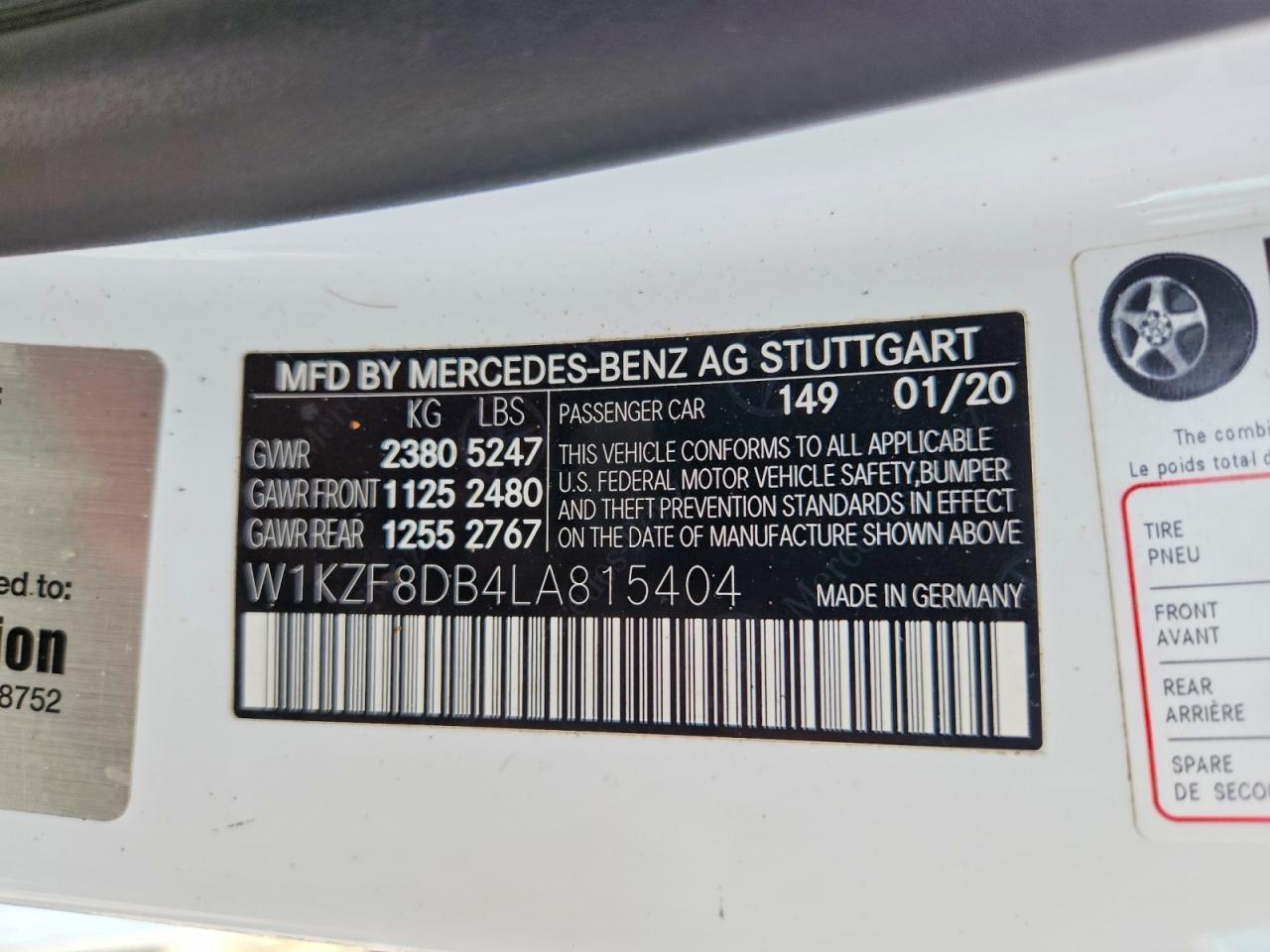 2020 MERCEDES-BENZ E-Class