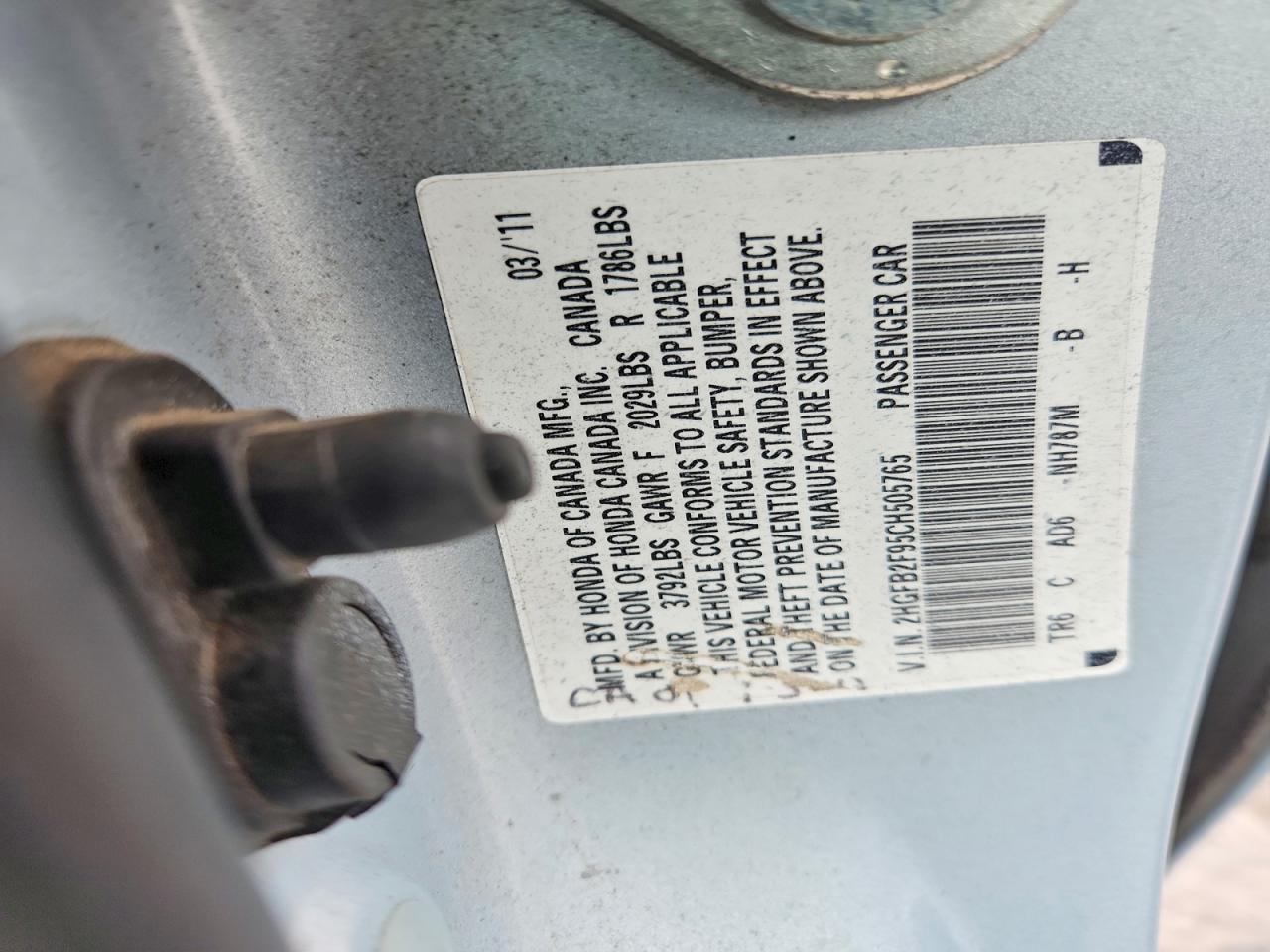 2012 HONDA CIVIC