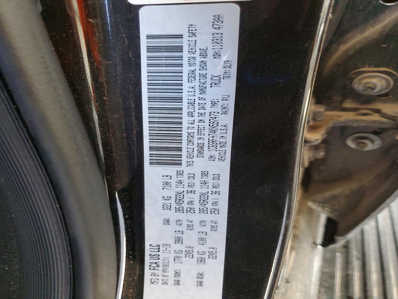 2019 RAM 1500