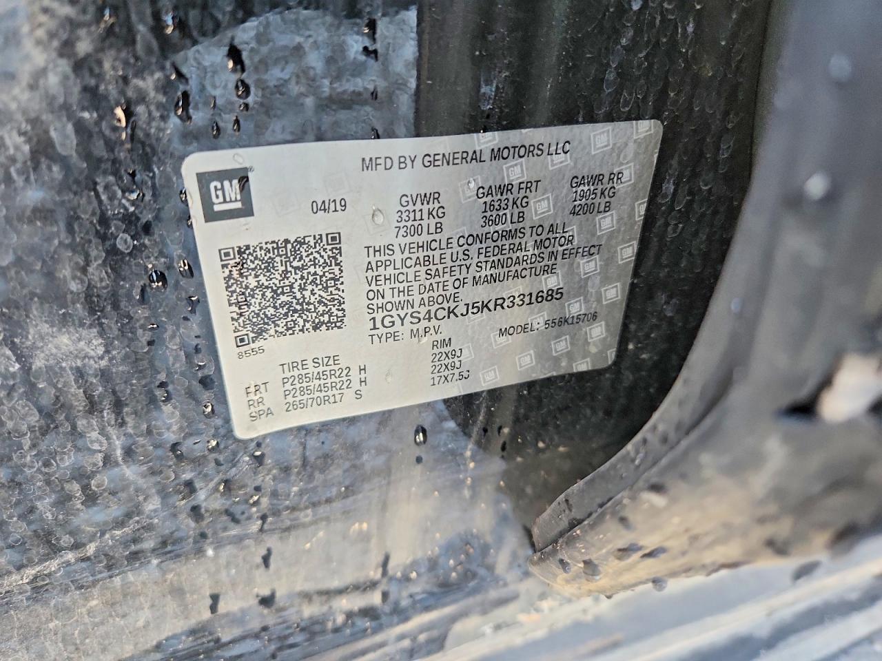 2019 CADILLAC ESCALADE