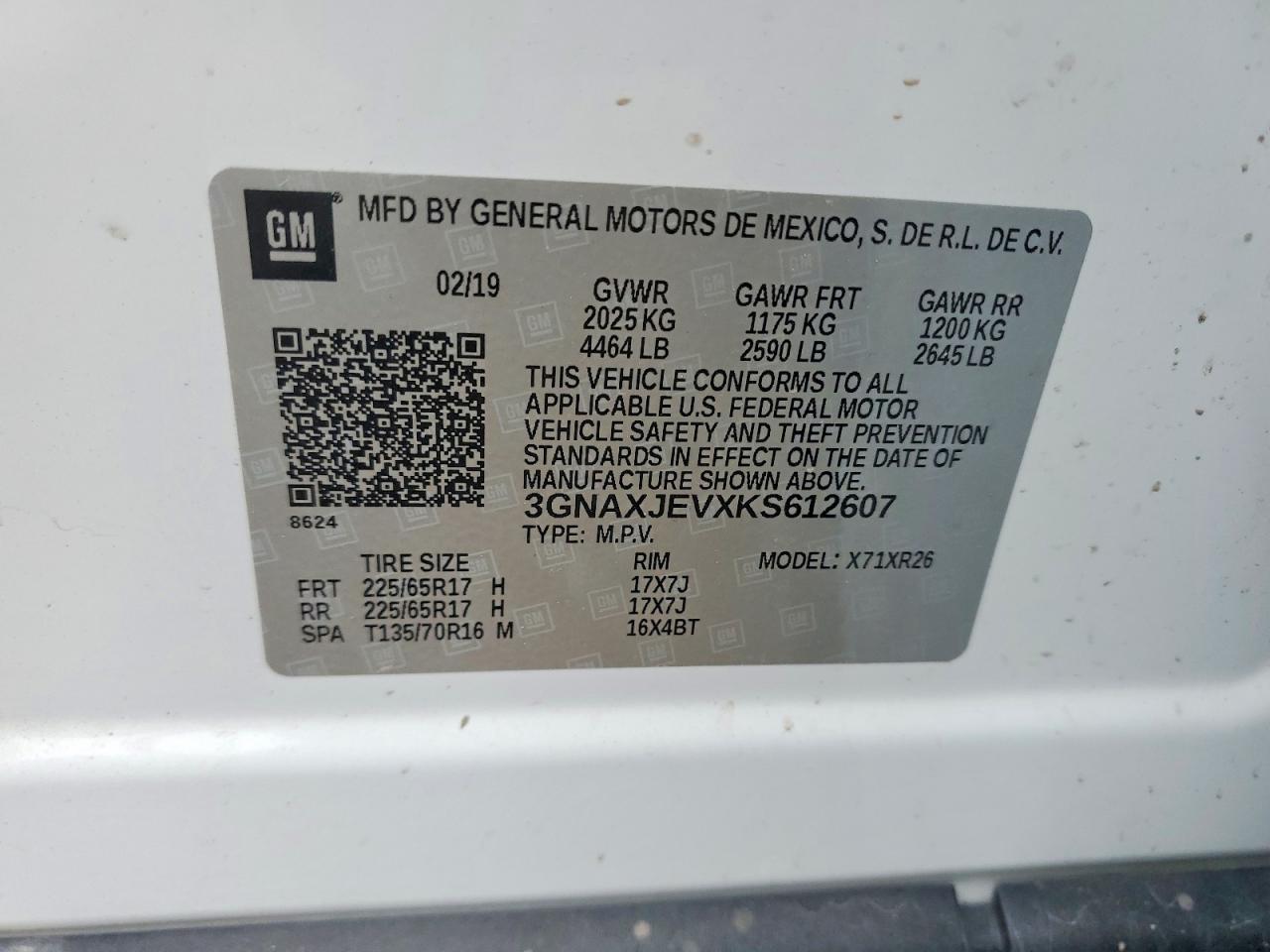 2019 CHEVROLET EQUINOX