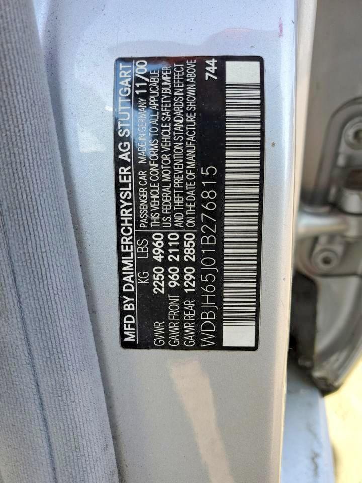 2001 MERCEDES-BENZ E-Class
