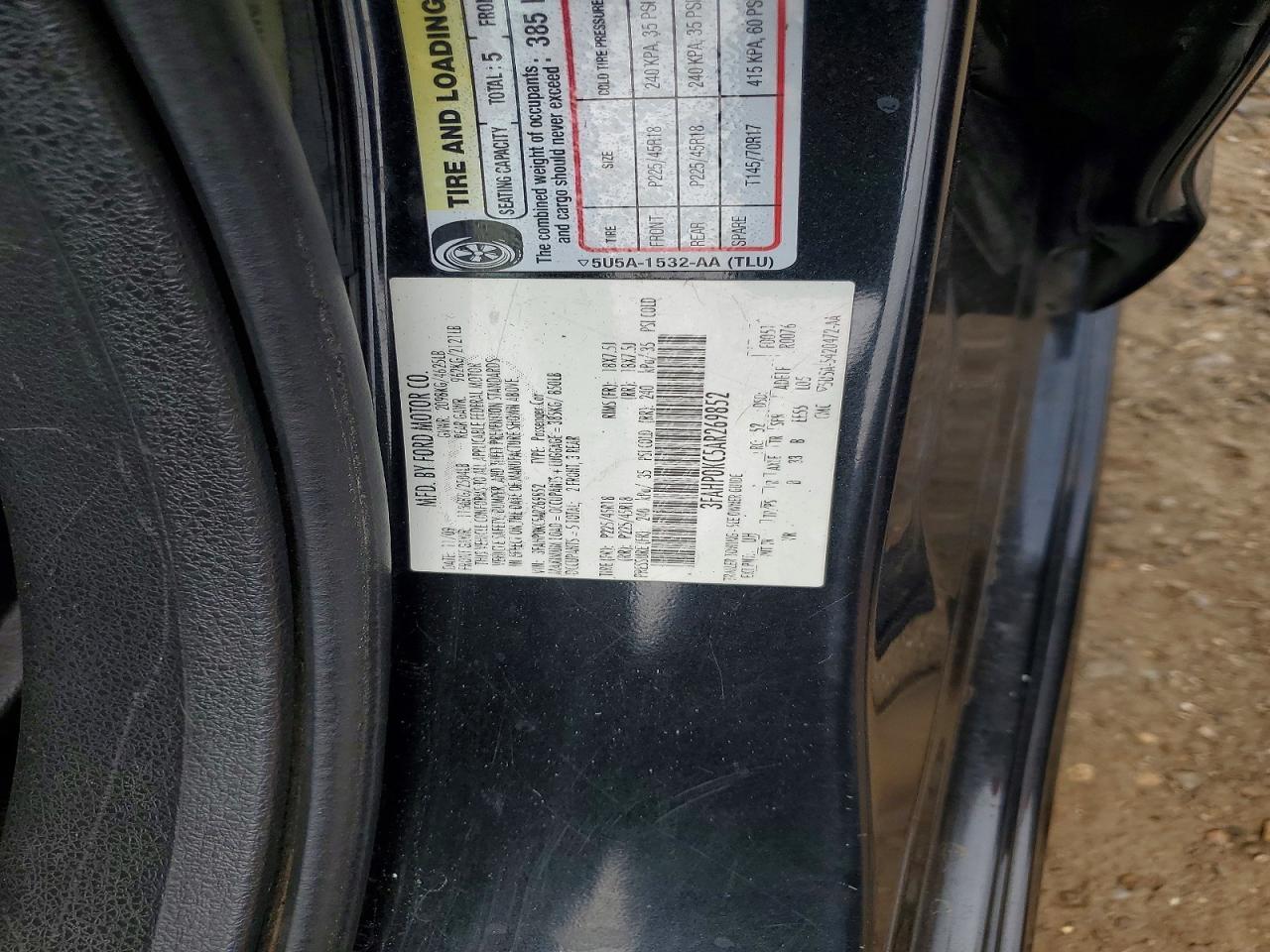 2010 FORD FUSION