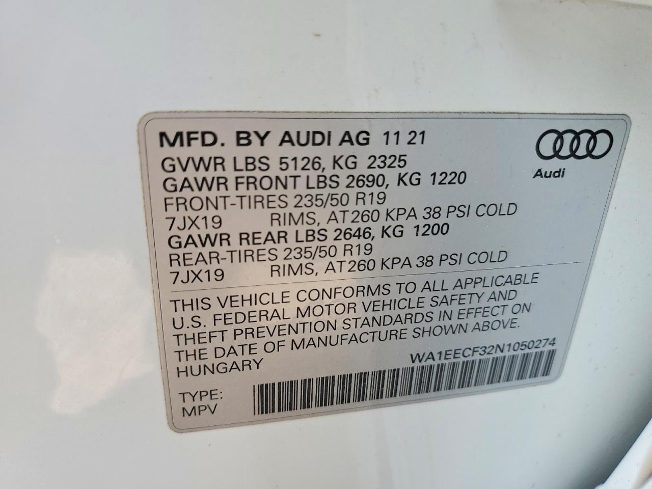 2022 AUDI Q3