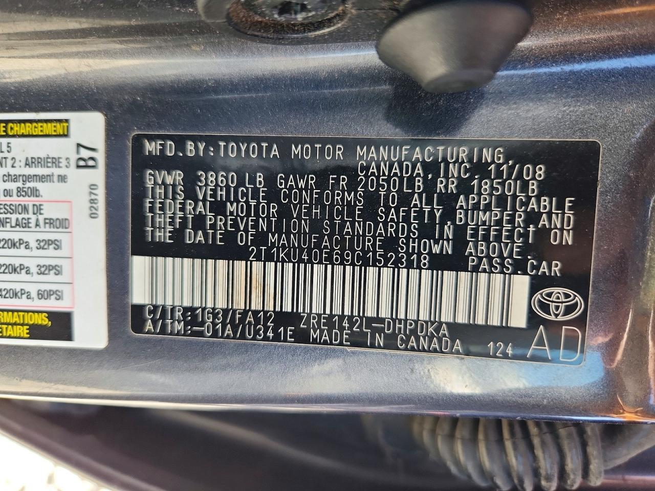 2009 TOYOTA MATRIX