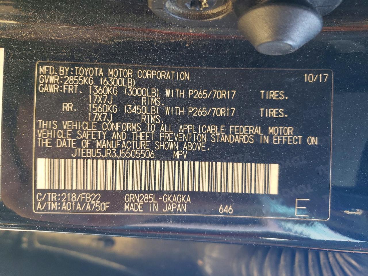 2018 TOYOTA 4Runner