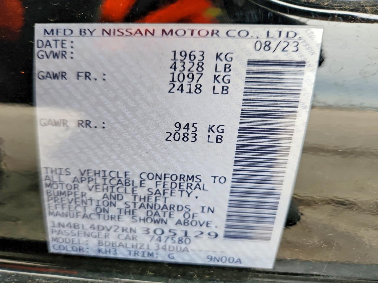 2024 NISSAN ALTIMA