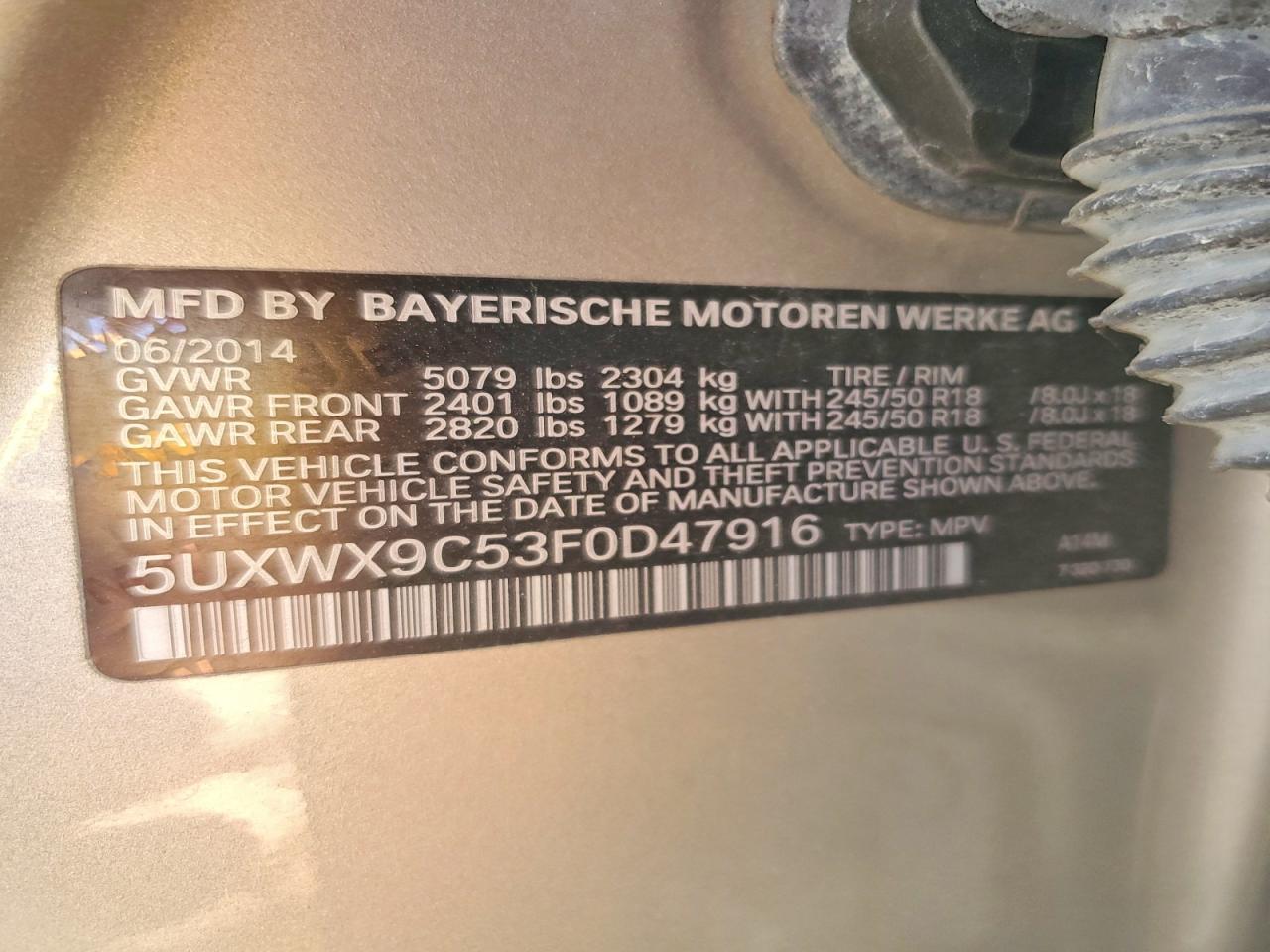 2015 BMW X3