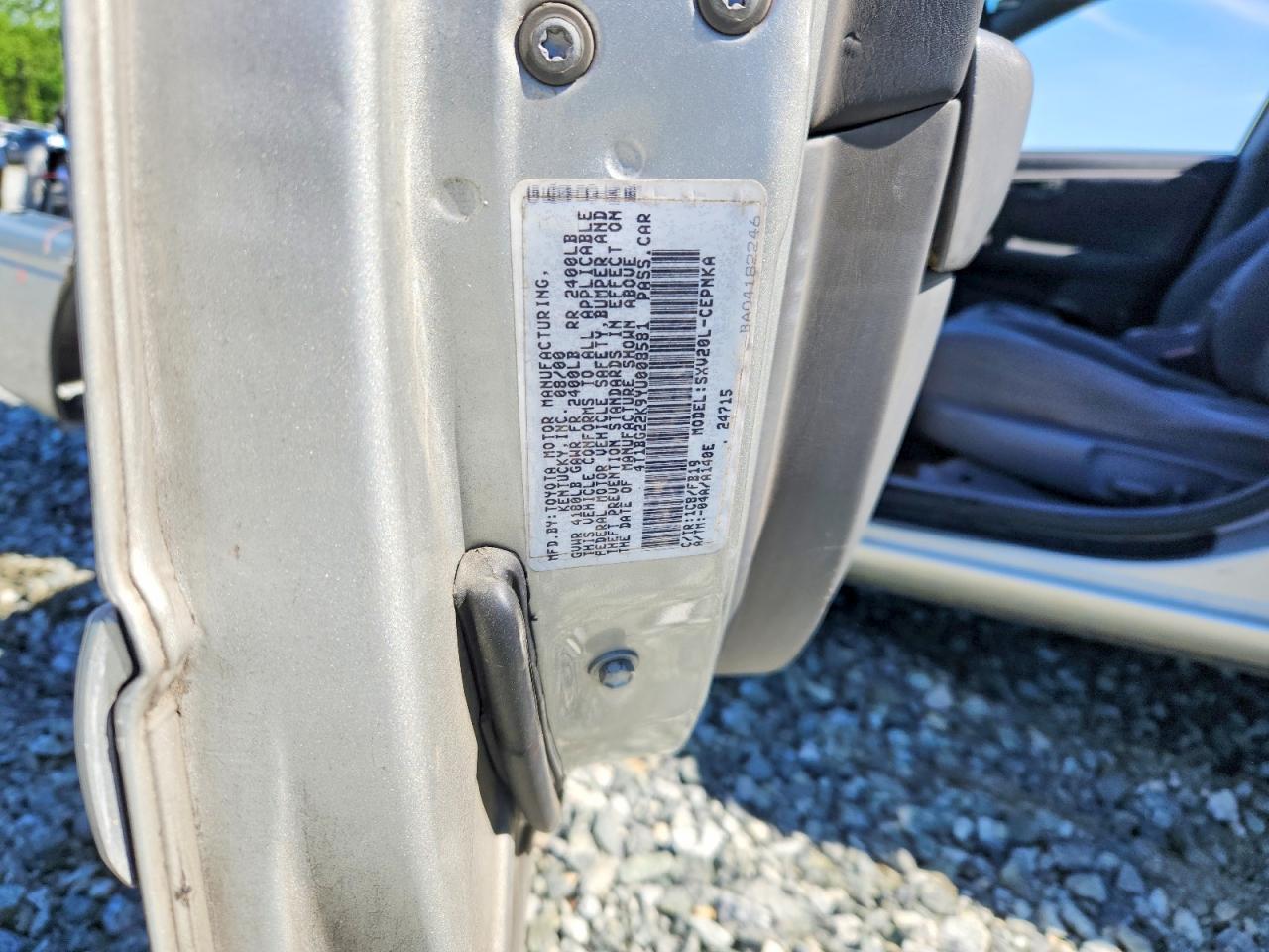 2000 TOYOTA CAMRY