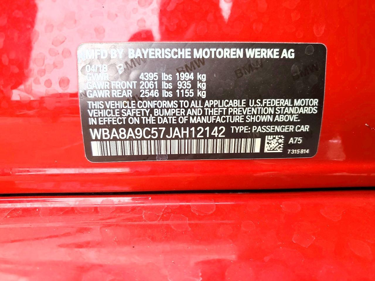 2018 BMW 3 SERIES