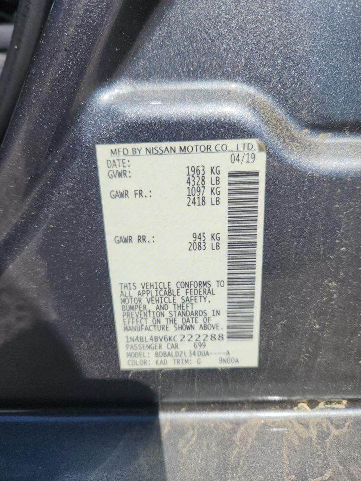 2019 NISSAN ALTIMA