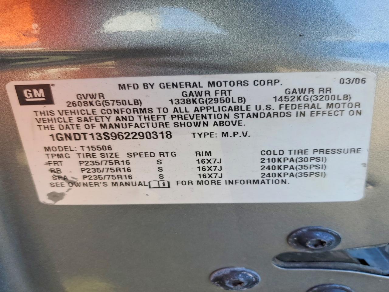 2006 CHEVROLET Trailblazer