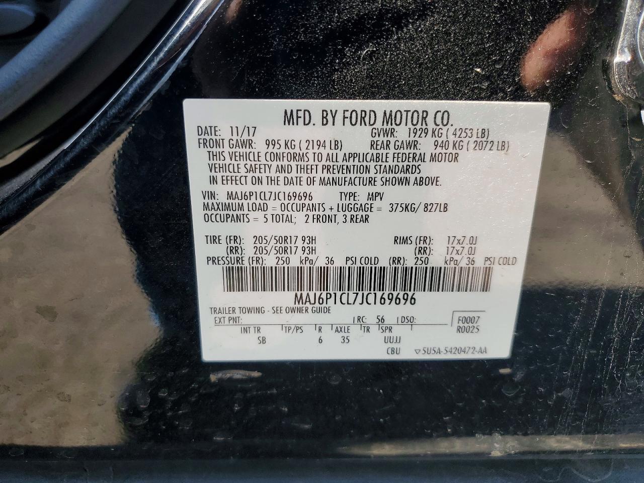 2018 FORD EcoSport