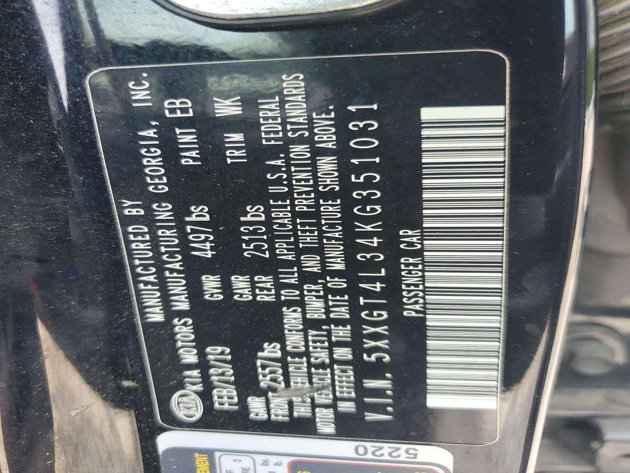 2019 KIA OPTIMA