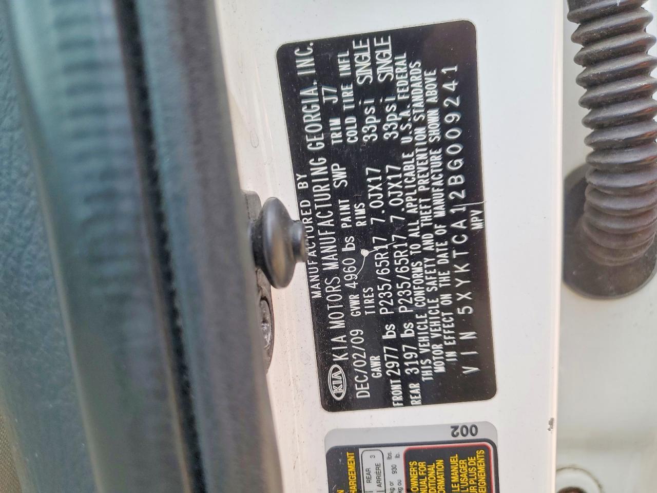 2011 KIA SORENTO