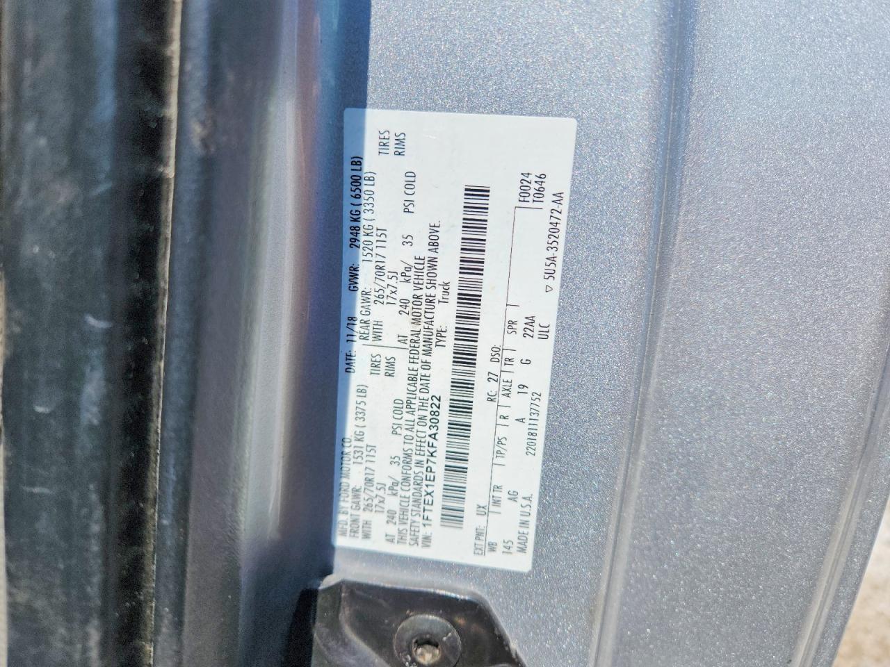 2019 FORD F-150