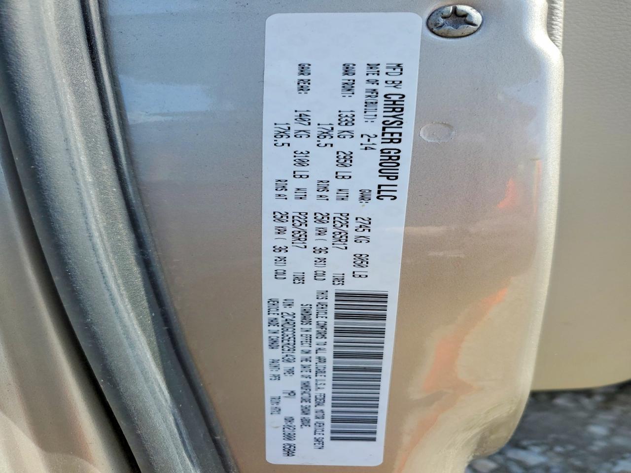 2014 DODGE GRAND CARAVAN