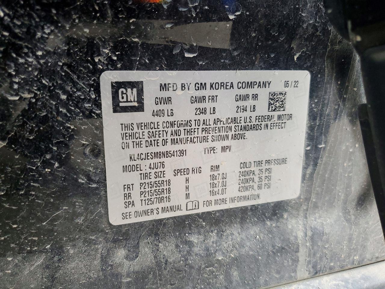 2022 BUICK ENCORE