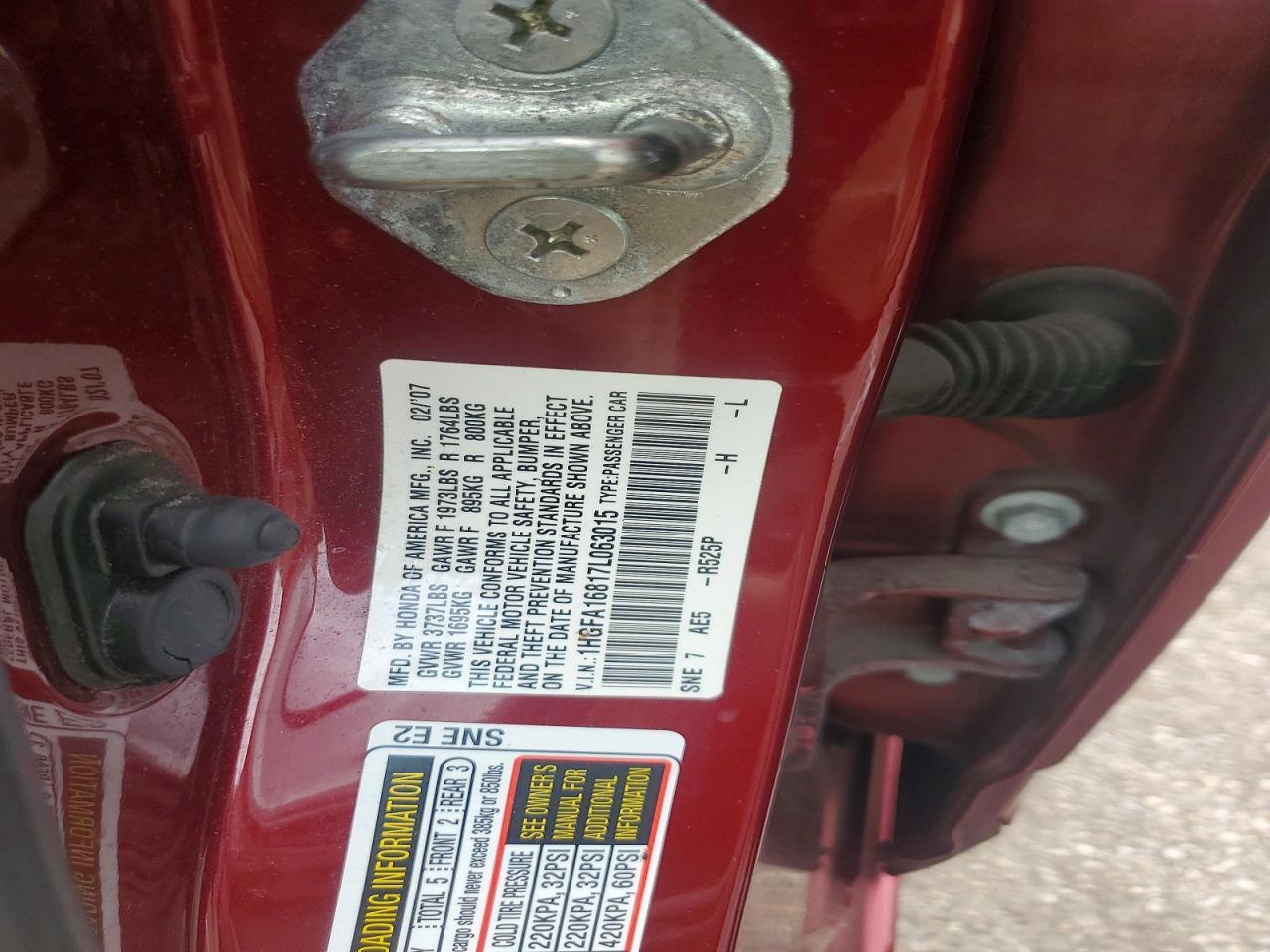 2007 HONDA CIVIC