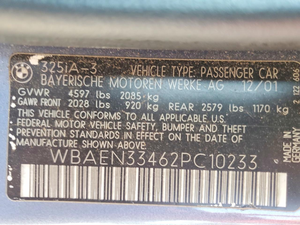 2002 BMW 3 SERIES