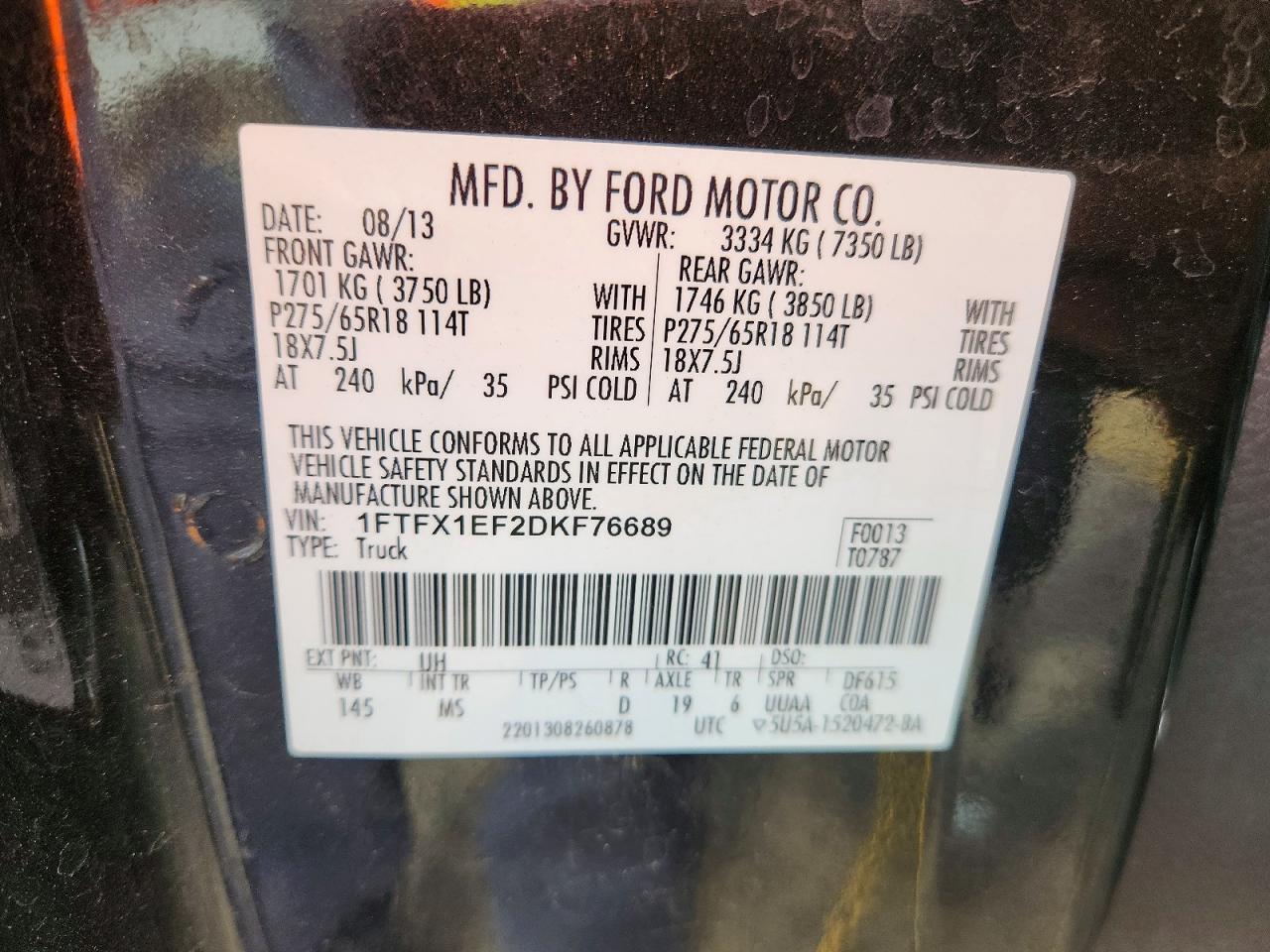 2013 FORD F-150