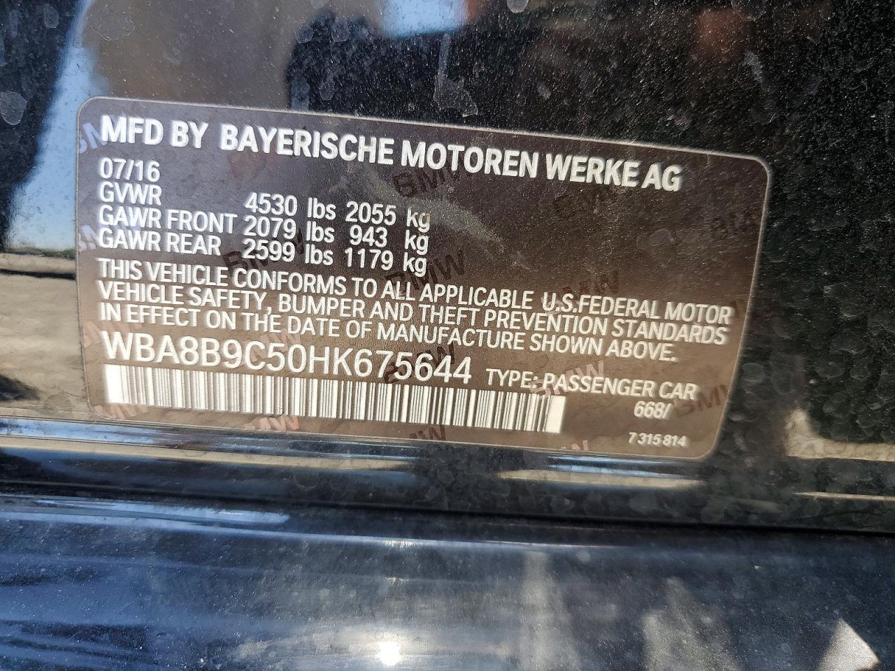 2017 BMW 3 SERIES