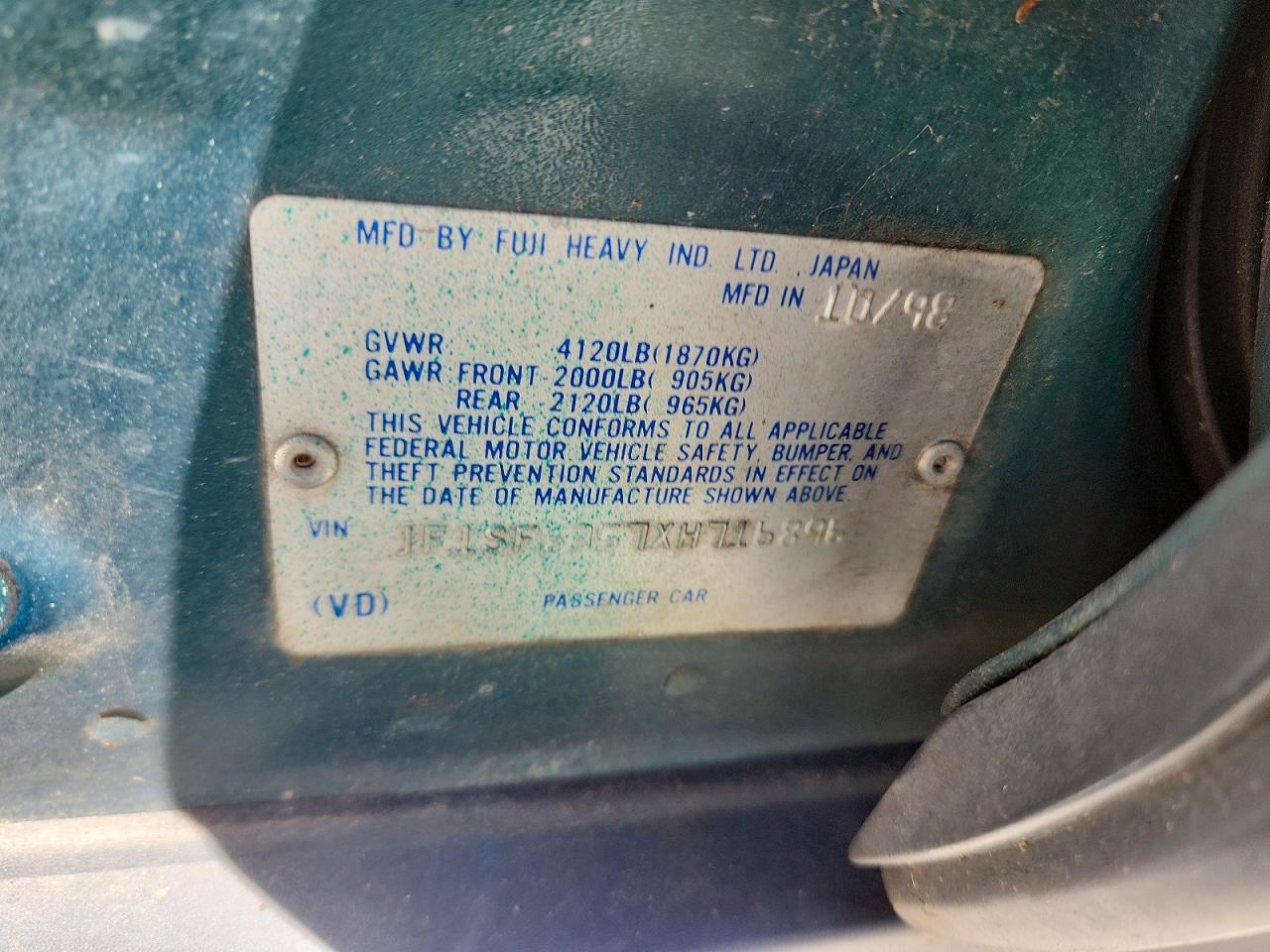 1999 SUBARU FORESTER