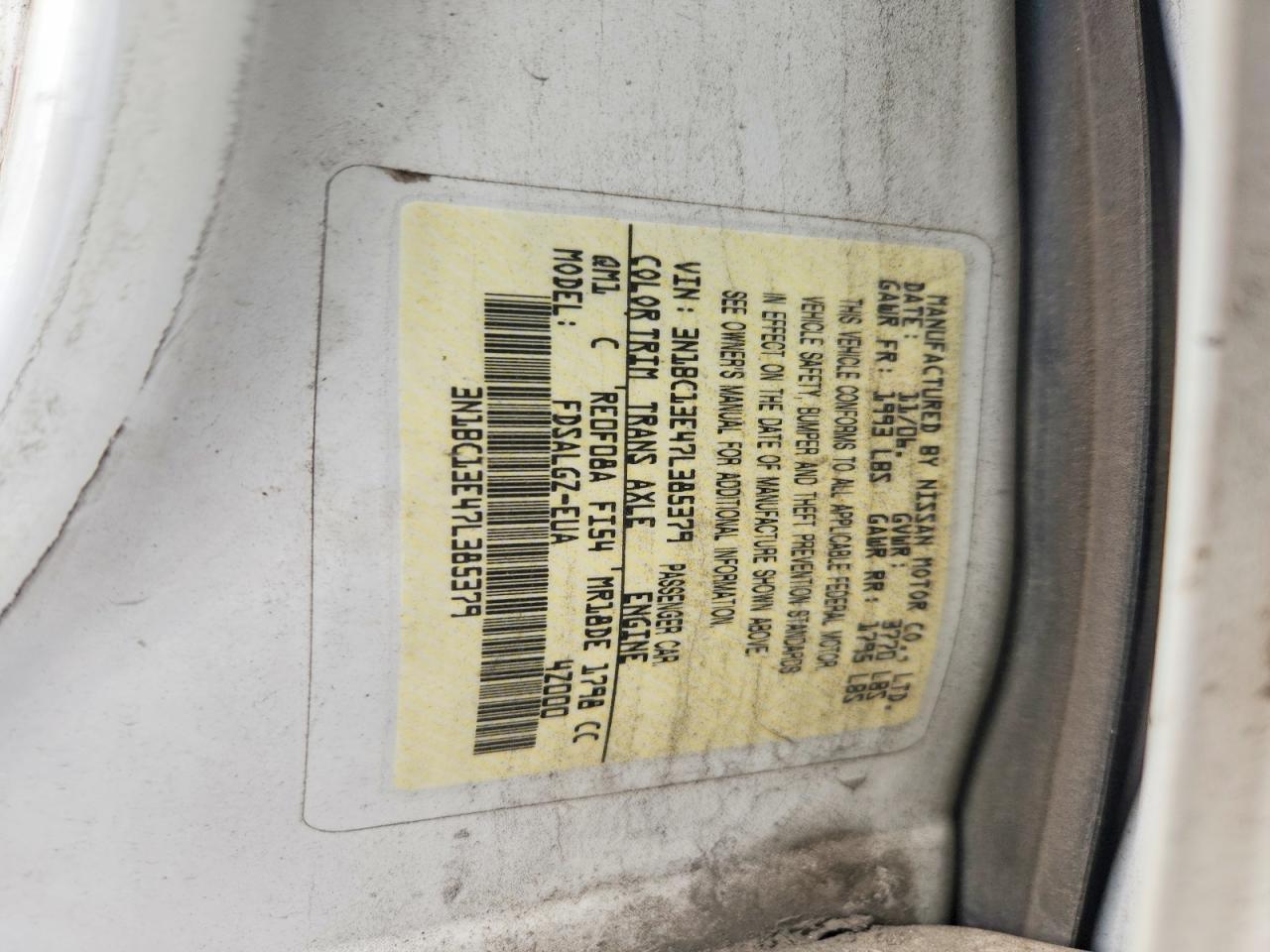 2007 NISSAN VERSA