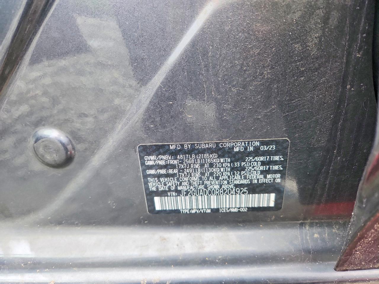2024 SUBARU Crosstrek