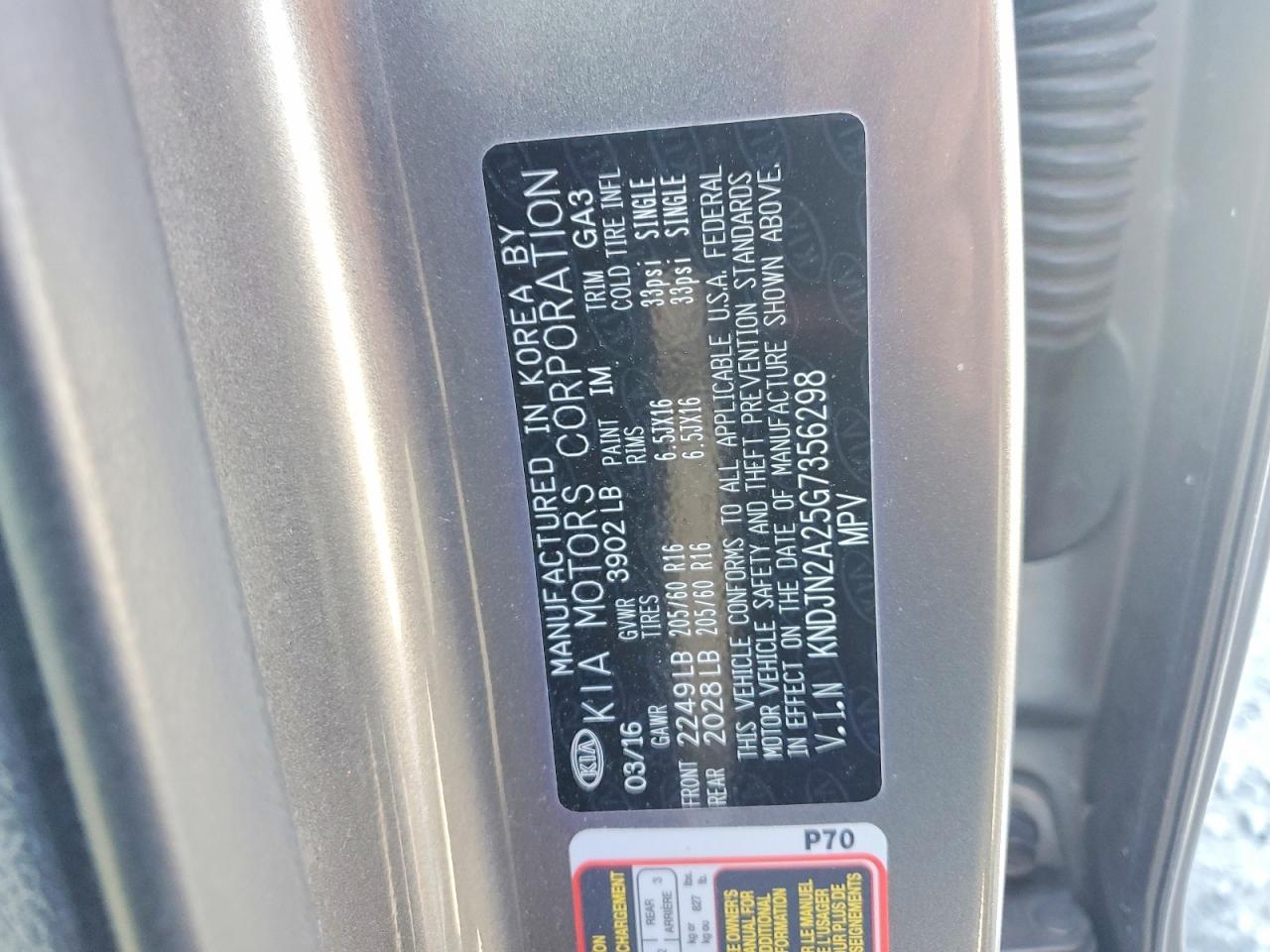 2016 KIA SOUL